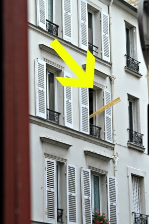 Boards out the window Boards out the window