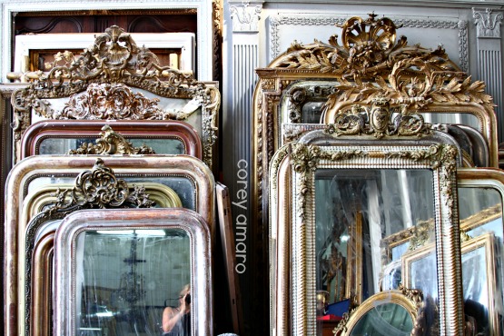 St Ouen Flea Market Gilded Mirrors St Ouen Flea Market Gilded Mirrors