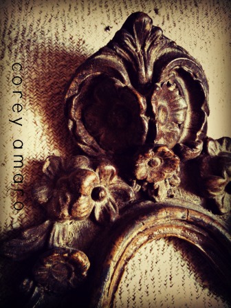 French antique frame detail