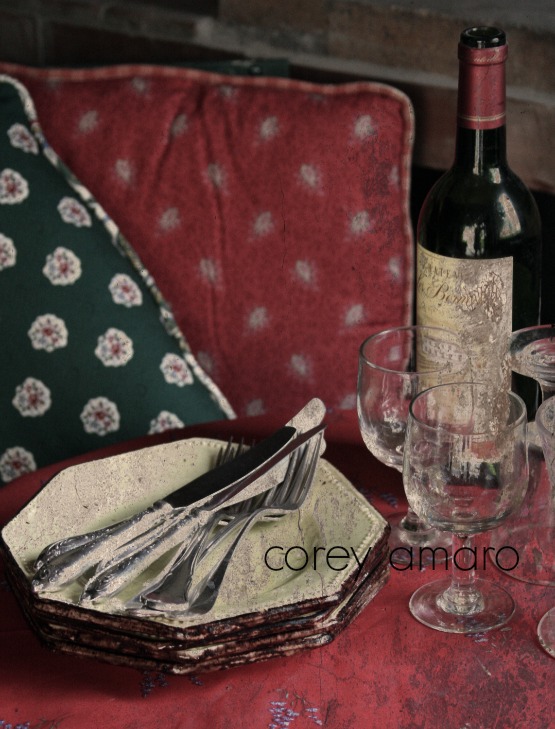 Thanksgving provence style table setting