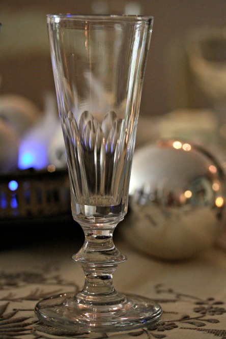 Christmas Champagne Glass.