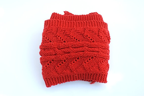 Han made vintage red scarf Han made vintage red scarf