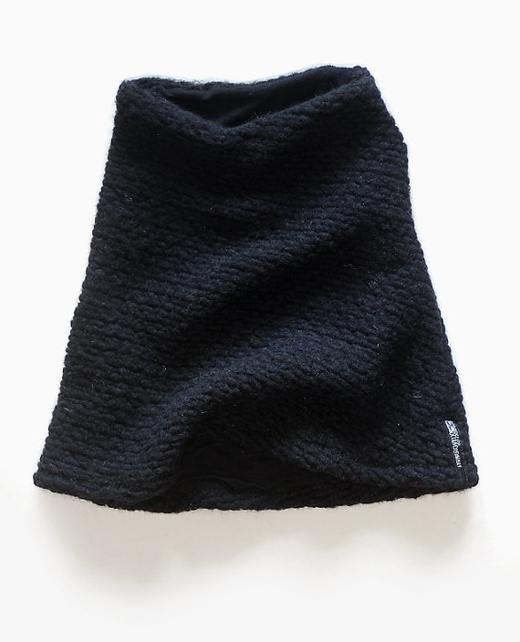 Black snood scarf Black wool snood