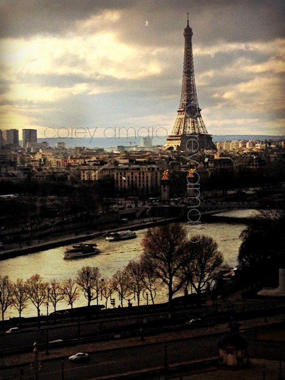 Corey Amaro Photograph Eiffel Tower view from the Ferris Wheel