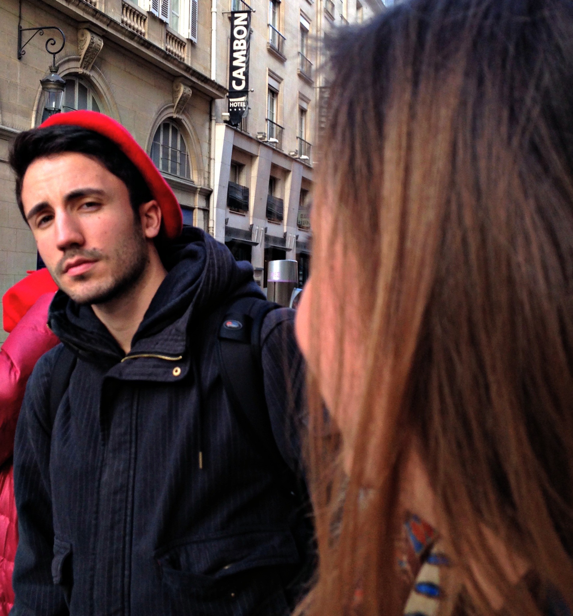 Dashing in a red beret