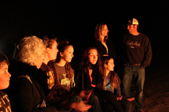 Together by the bonfire