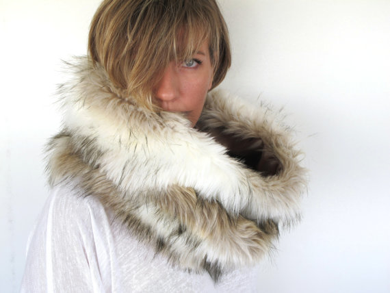 Faux fur snood Faux fur snood