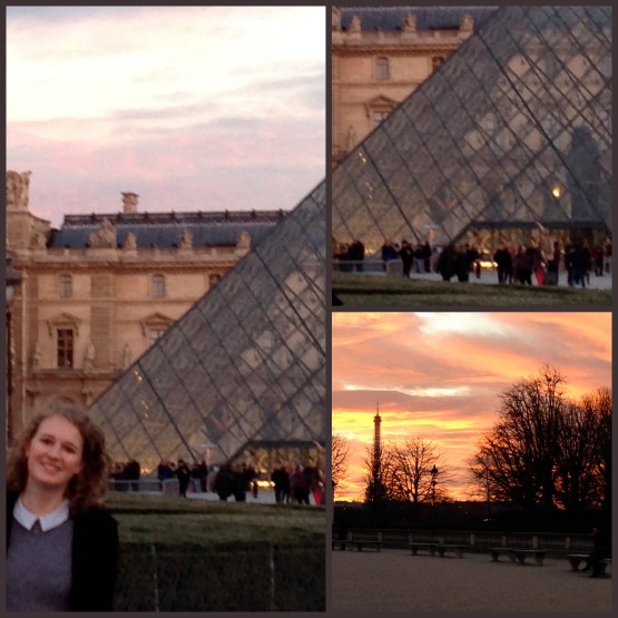 In front of the louvre In front of the louvre