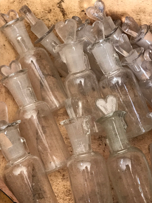 Heart top bottles