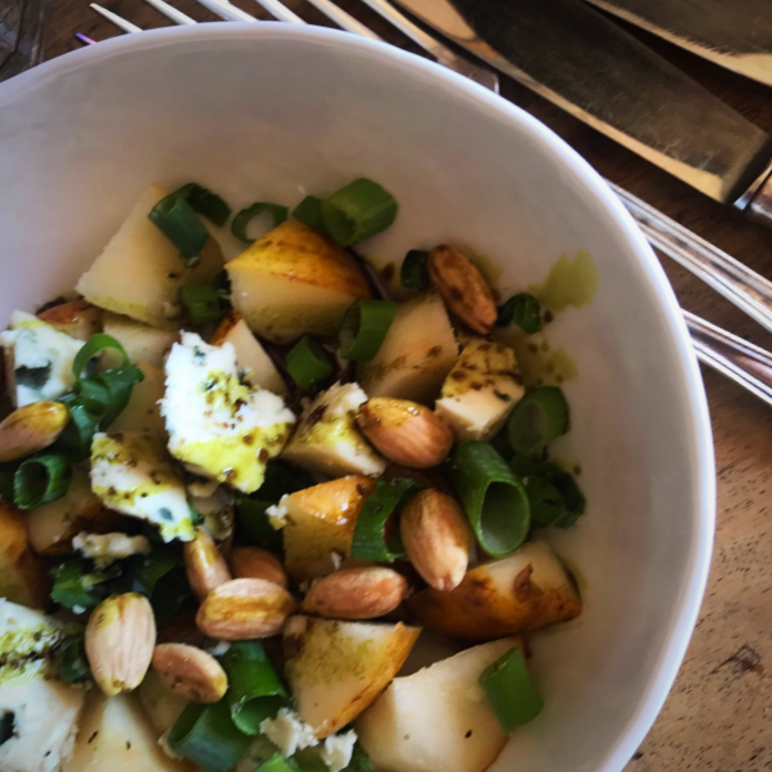 Pears with Pumpkin Oil Pears with Pumpkin Oil