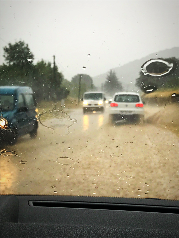 rainy day in Provence, flash flood, Corey Amaro, 