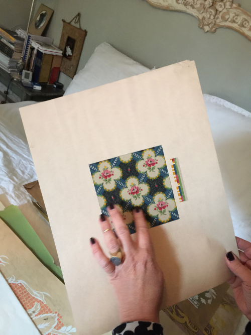 Hand Painted Antique Wallpaper Samples Hand Painted Antique Wallpaper Samples