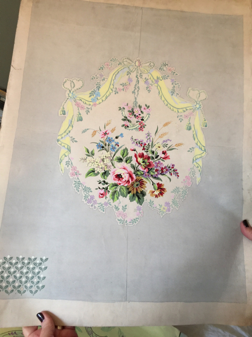 Hand Painted Antique Wallpaper Samples Hand Painted Antique Wallpaper Samples