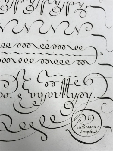 calligraphy louis Rossignol