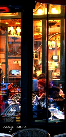 French cafe window French cafe window