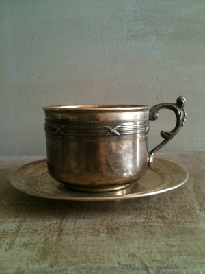 French Antique Chocolate Cup
