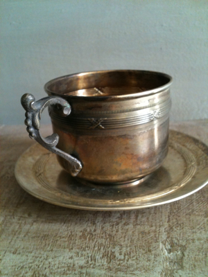 French Antique Chocolate Cup