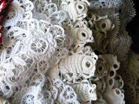 Antique French lace Abclinenb