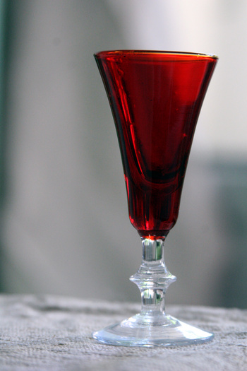 Antiquerosecoloredglass