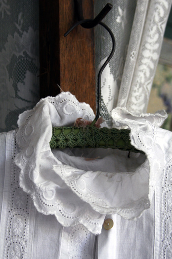 white cotton nightgown