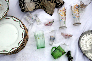 French antiques Handpaintedglasses