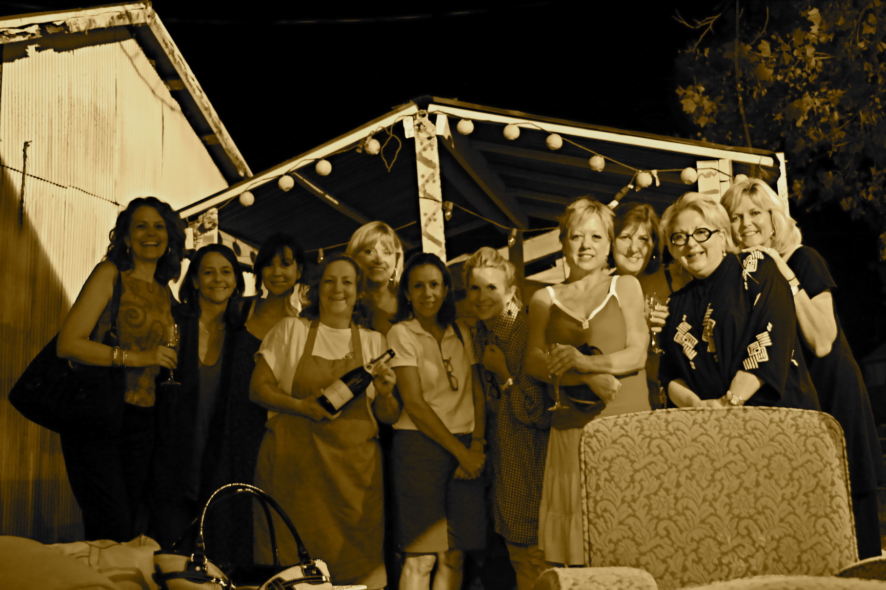 The girls at the bubble lounge at Warrenton antique fair