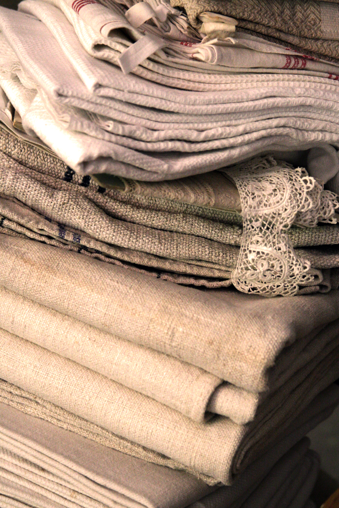 Grain sacks, hemp and linen