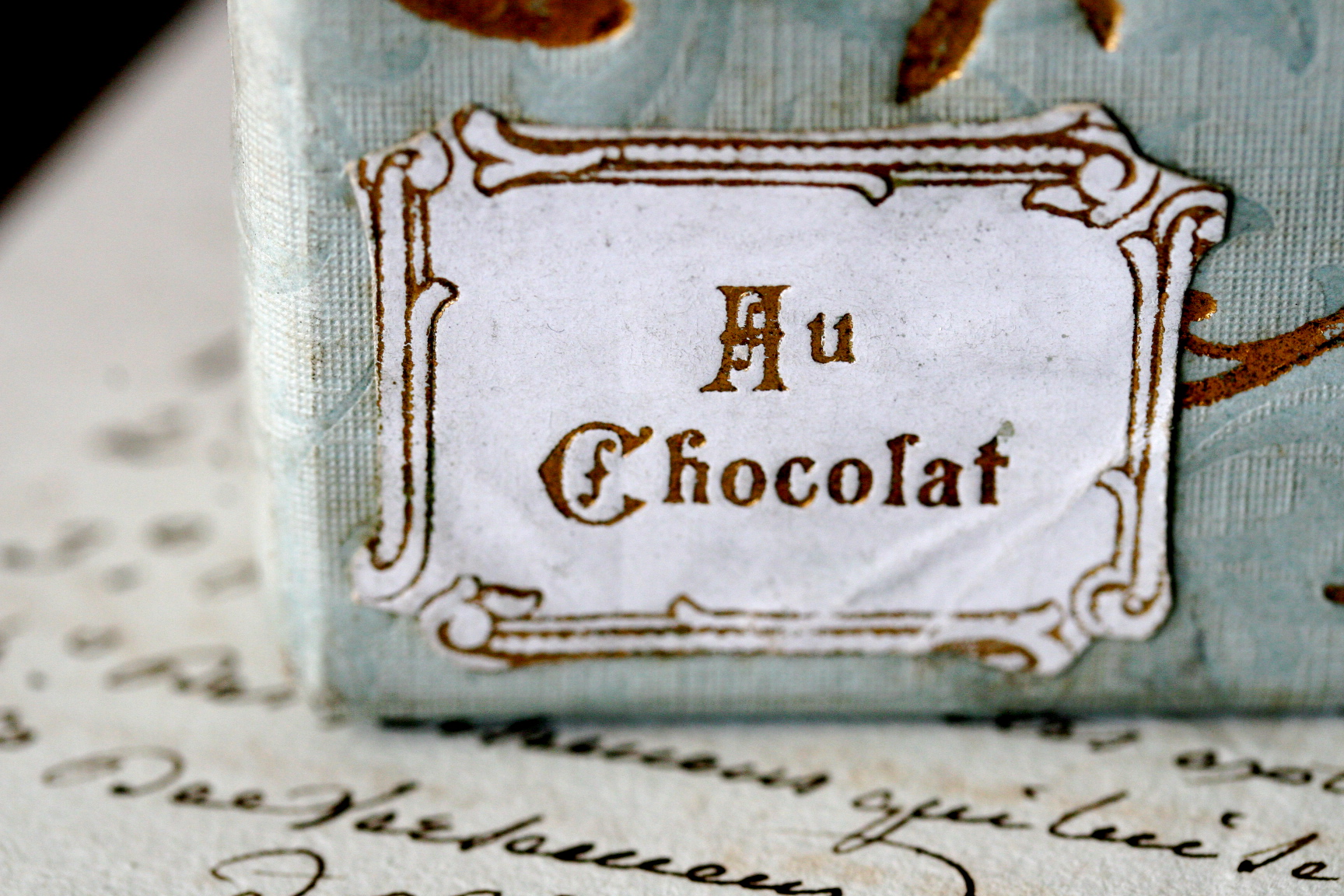 French chocolate label