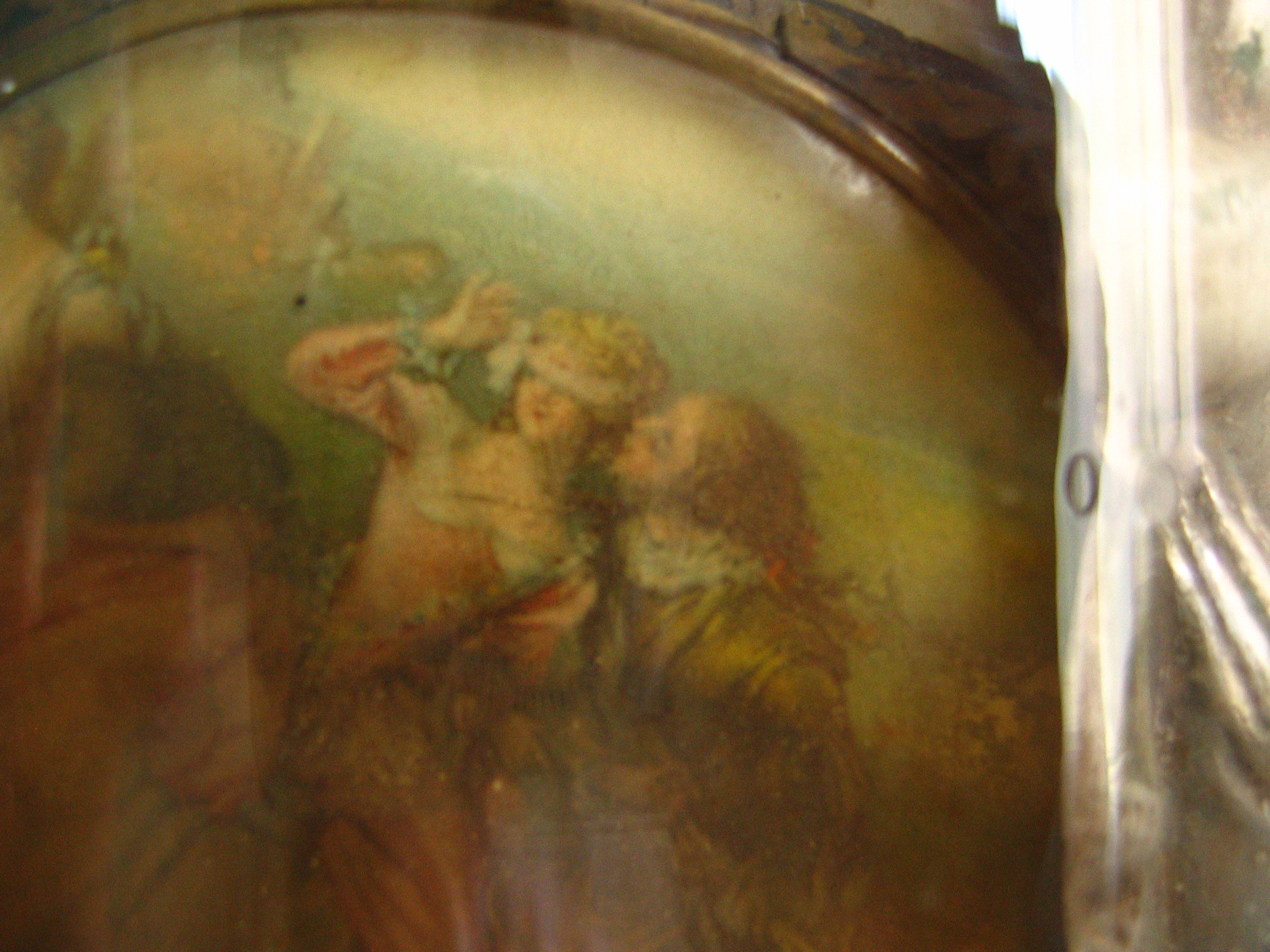 The top of a candy box