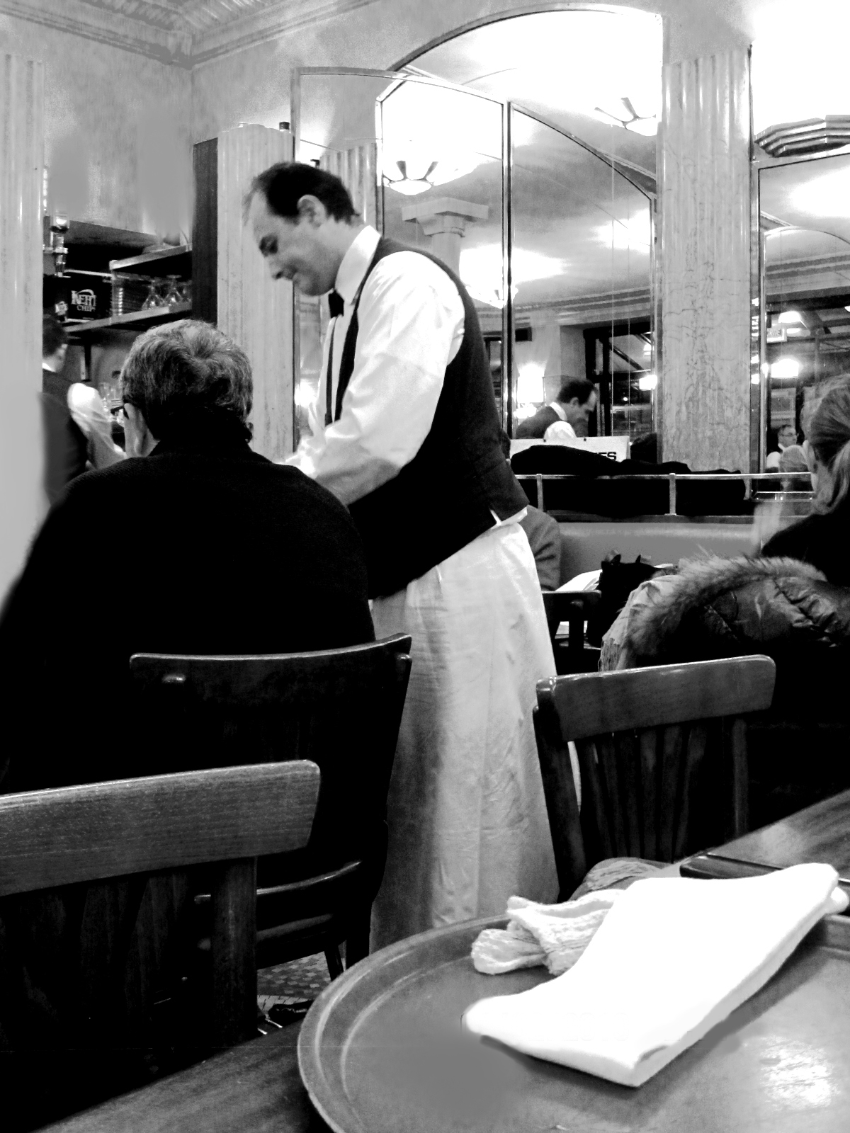 Cafe Flore, the French waiter Cafe Flore, the French waiter