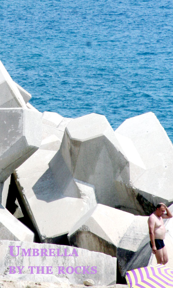 Umbrella-by-the-rocks