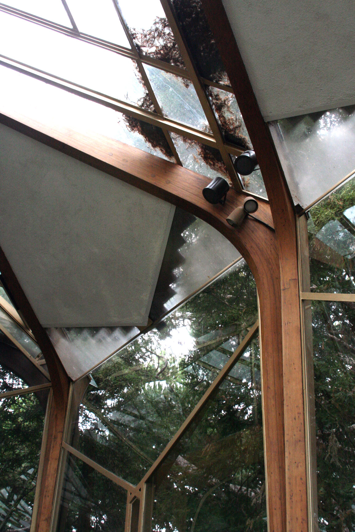 Glass-roof of the wayfarers chapel