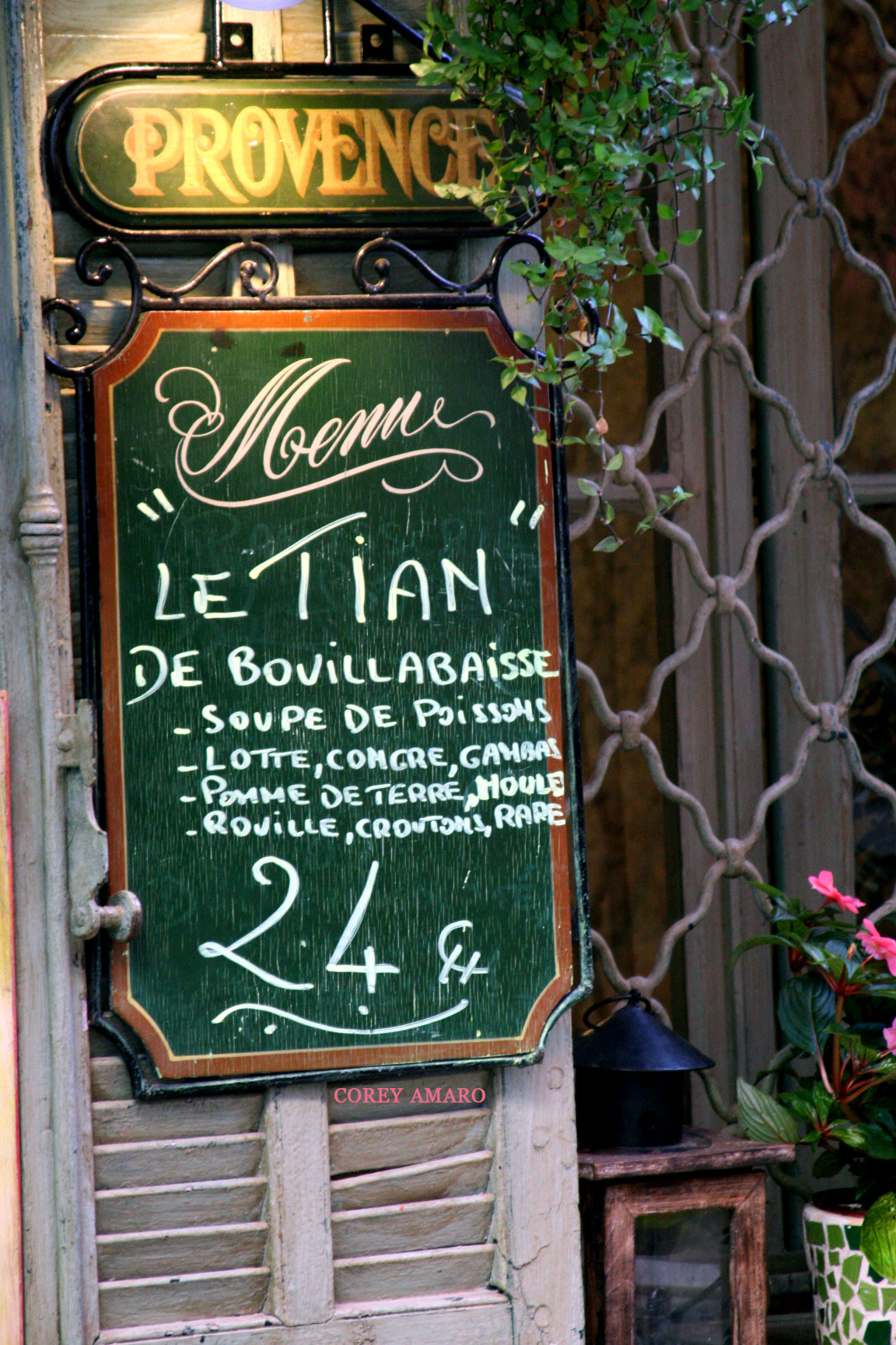 Provence-Menu