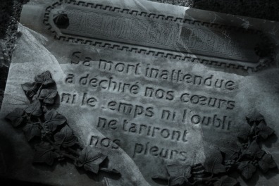 Writing on the grave Writing on the grave