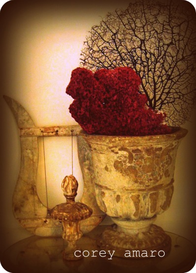 Urn with coral