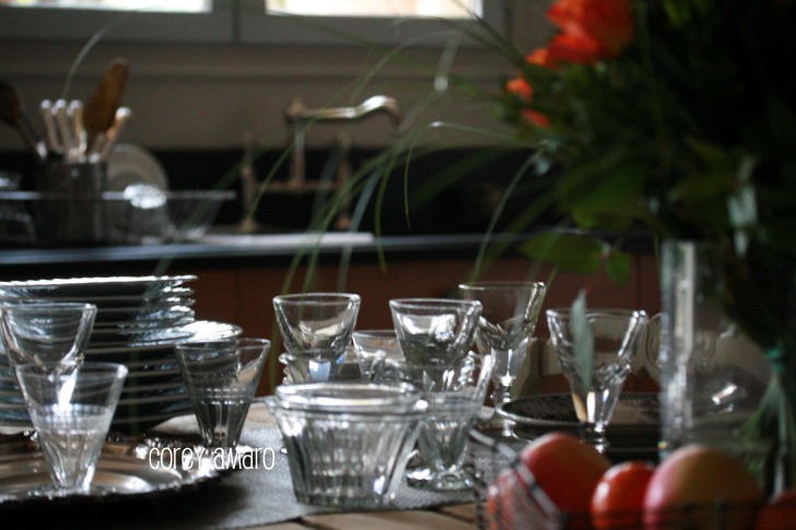 Dishes after a party