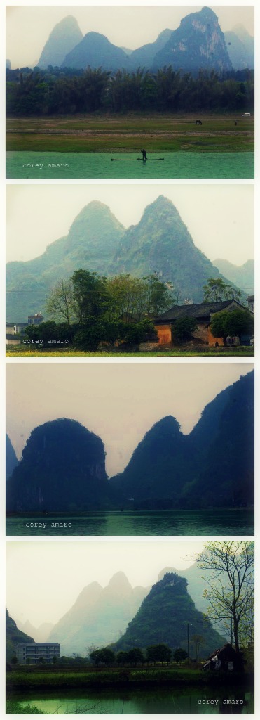 Li river china dragon's teeth mountains