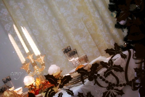 French christmas table