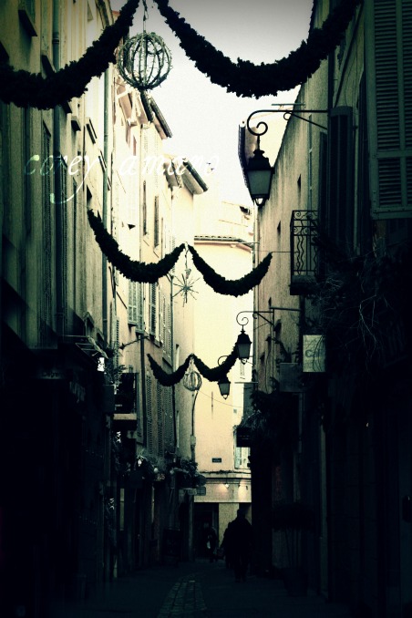 Street with garlands