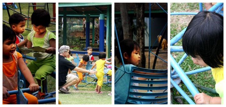 Playing at the orphanage Playing at the orphanage