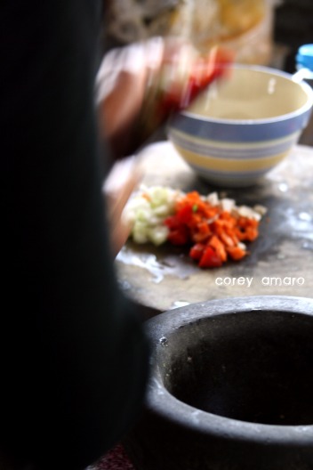 Preparing thai food Preparing thai food