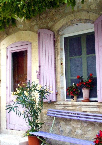 Lavender shutters
