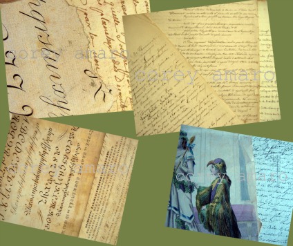 Hand written antique letters Hand written antique letters