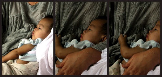 Holding baby Holding baby