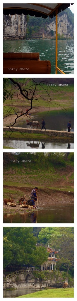 Li river Yangshuo china life dragon's teeth mountains