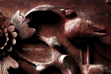 Carved wooden bird Carved wooden bird