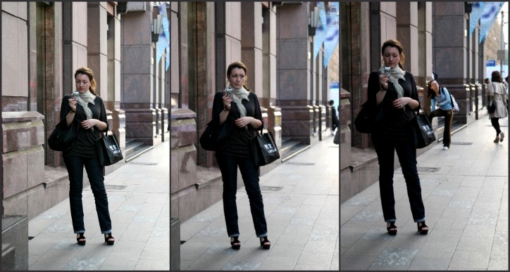 Stading taller in high heels Stading taller in high heels