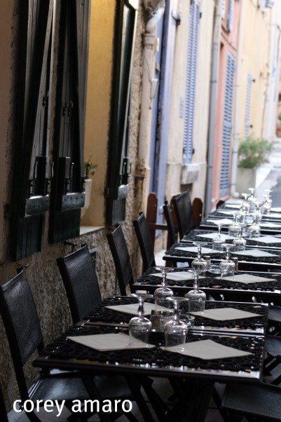 Outdoor cafe france