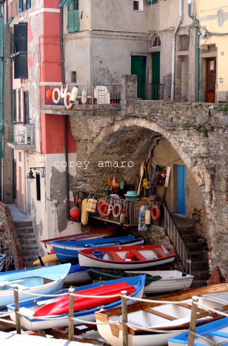 Fishing boats cinque terre