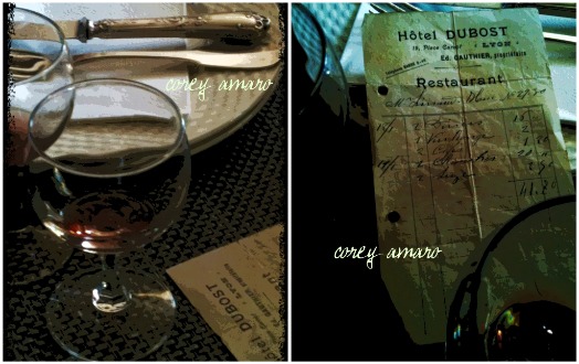 Receipt menu rendez vous